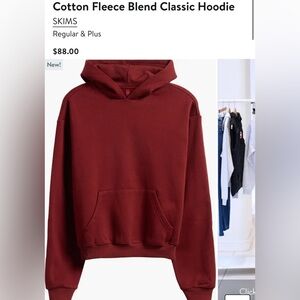 SKIMS Cotton Fleece Blend Classic Hoodie